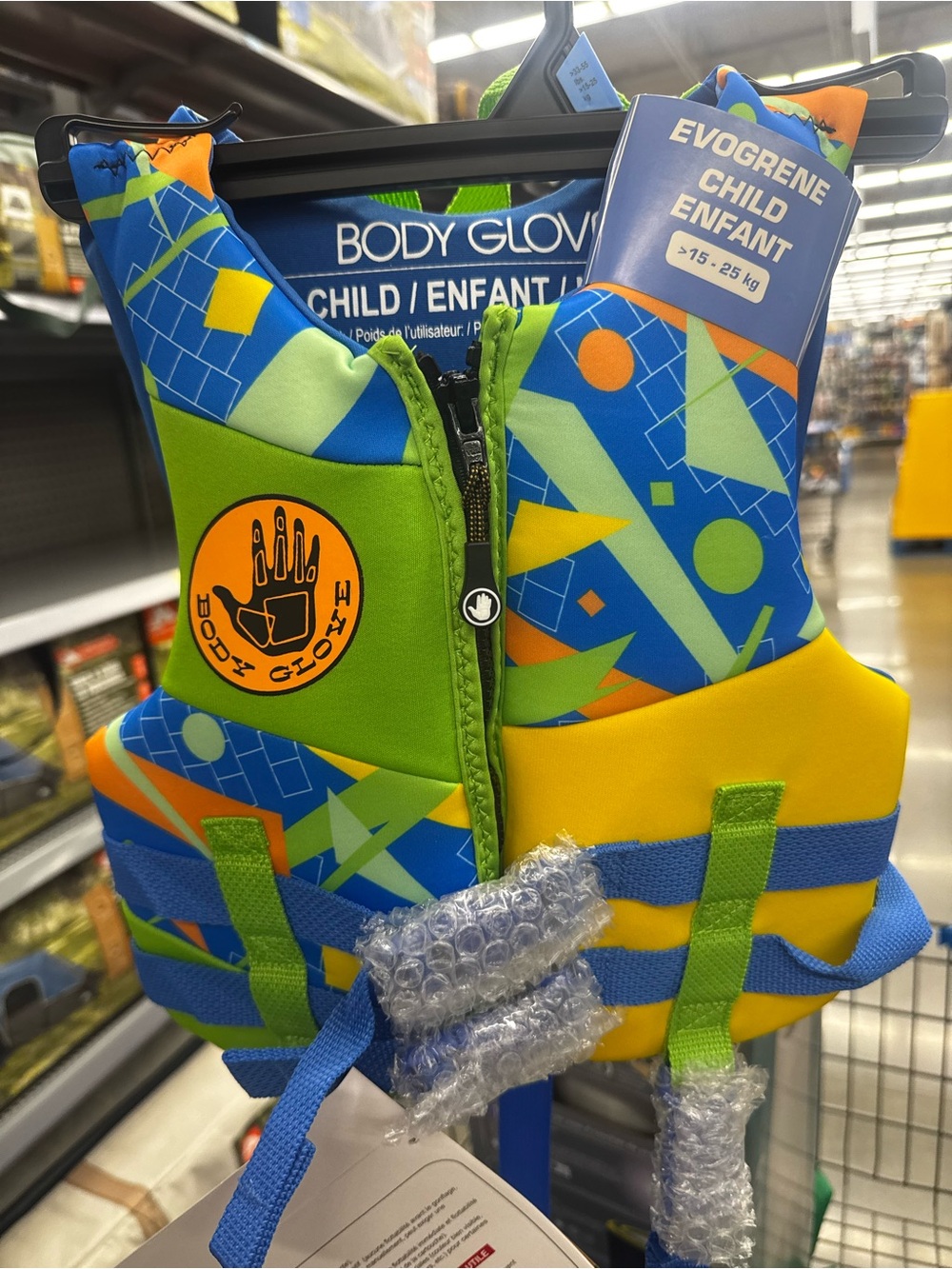Body Glove Kids' Green & Blue Padded Life Jacket